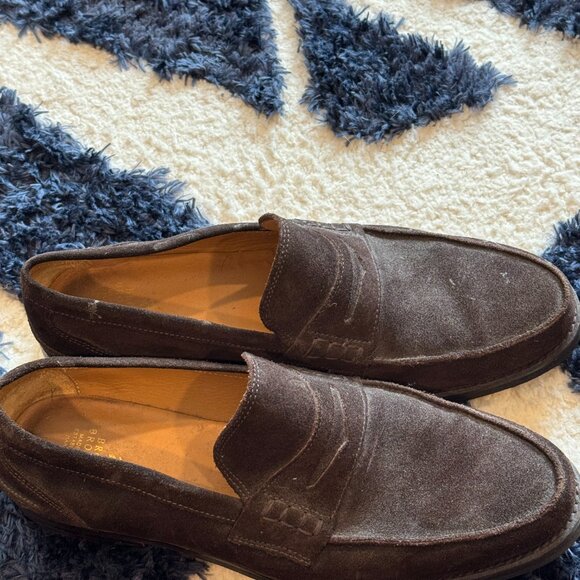 Brown Suede Penny Loafers main image 6